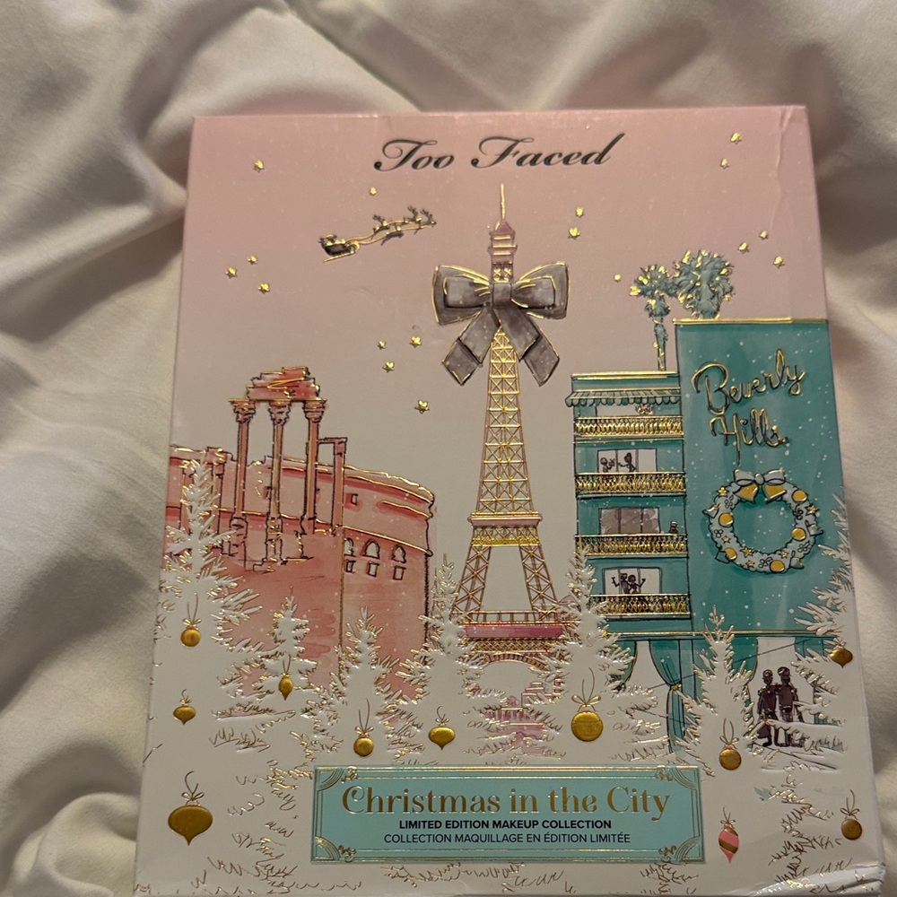 Too Faced Holiday Makeup Set with Gold and Pastel Hues